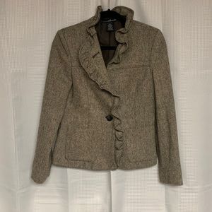Willi Smith Long Sleeve Tweed Blazer